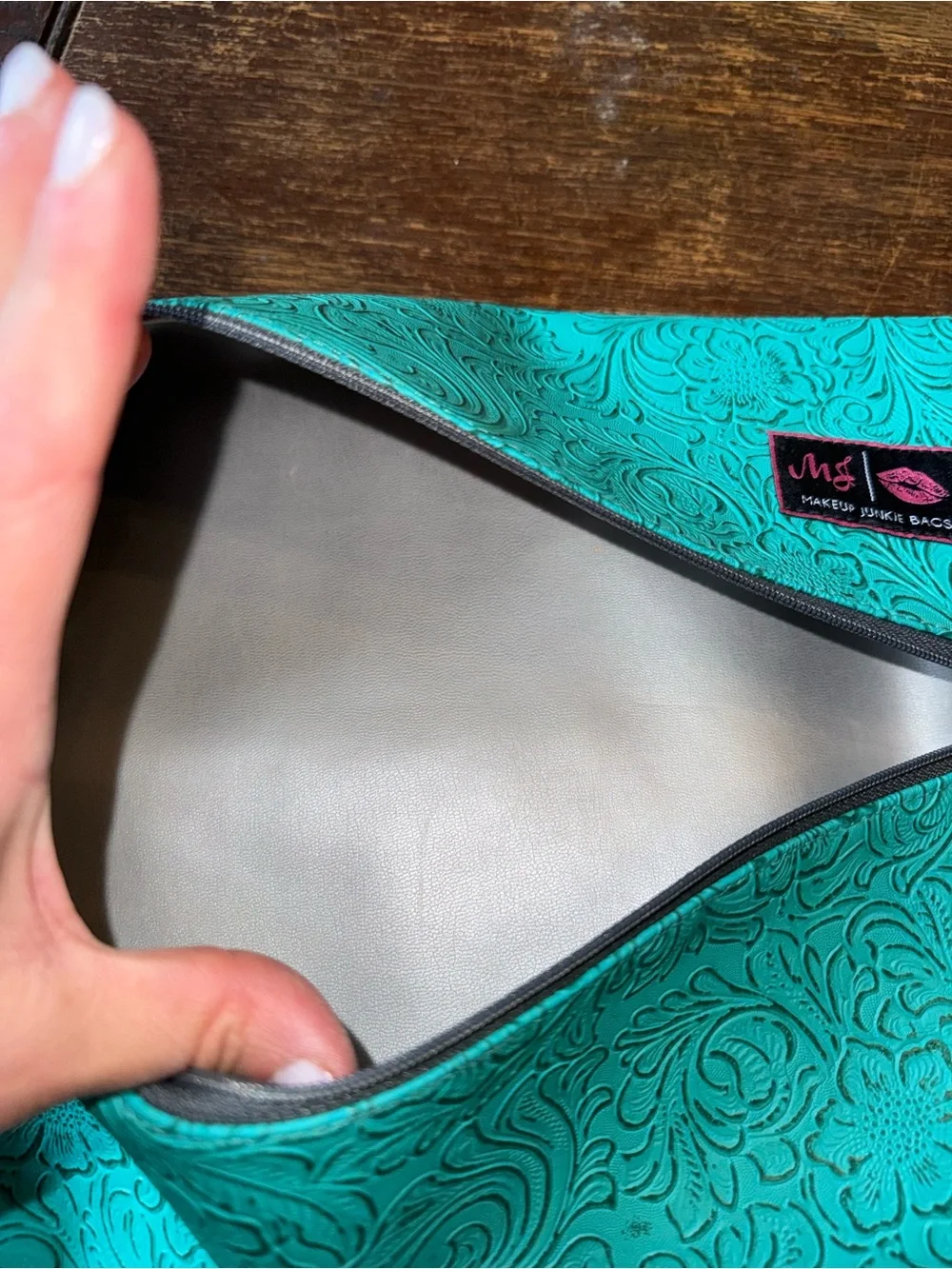 NWT set - 5 Turquoise Dream Makeup Junkie Bags micro, mini, small, medium, large